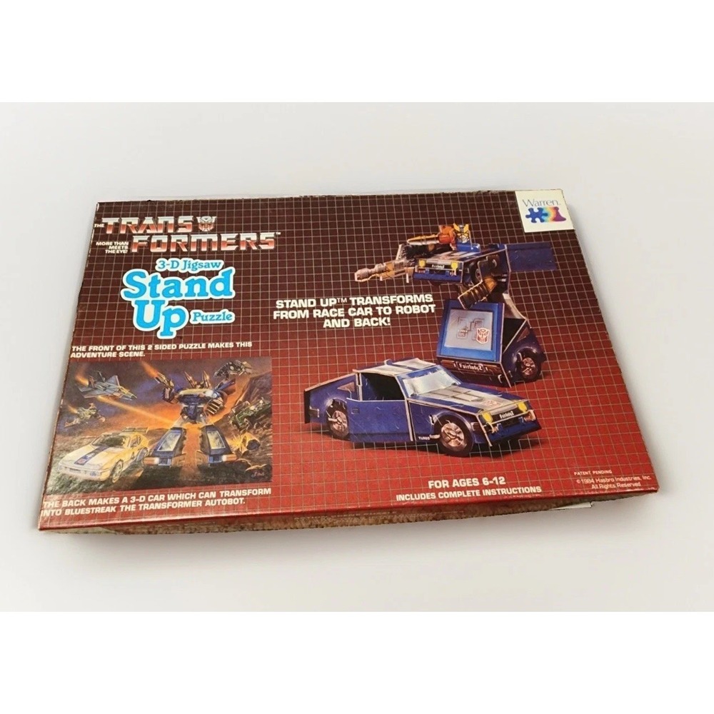 Warren Transformers Starscream G1 3-D Jigsaw Stand Up Puzzle Comple Vintage 1984